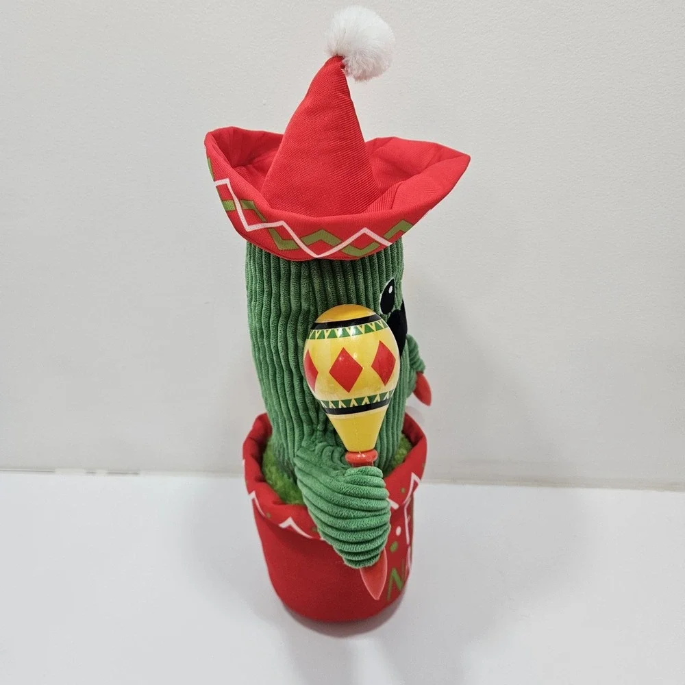 Animated Singing Dancing Christmas Cactus‎ Maracas Playing Feliz Navidad Plush